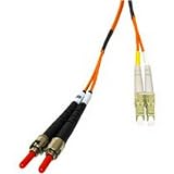 19.7ft LSZH LC/ST DUPLEX 50/125 MULTIMODE FIBER PATCH CABLE
