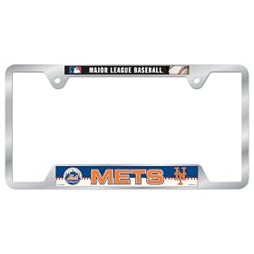 MLB New York Mets Metal License Plate Frame