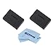 Canon 2X LP-E17 Lithium-Ion Battery Pack for EOS Rebel T6i/T6s Digital Camera - With Microfiber Cleaning Cloth