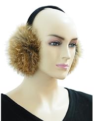 Womens Natural Red Fox Fur Earmuff