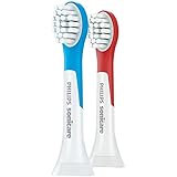Sonicare for Kids 4-7, HX6032/64 2 Pack (1 Red and 1 Blue Head)