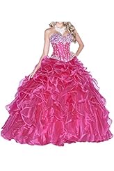 Organza  Pageant Dress/Quinceanera Dress  With Rhinestones