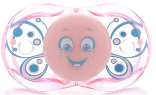 RaZbaby Keep-it クリーンおしゃぶり ピンクバタフライ