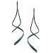 Niobium Unique Spiral Earrings (Hand-crafted)