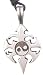 Cool Tribal Yin Yang Silver Tone Pewter Pendant Necklace