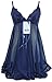 Fedo Design Forky Nightwear Mesh Awaken Desires Kimono Matching Cheeky Open Bra Crotchless, large, blue
