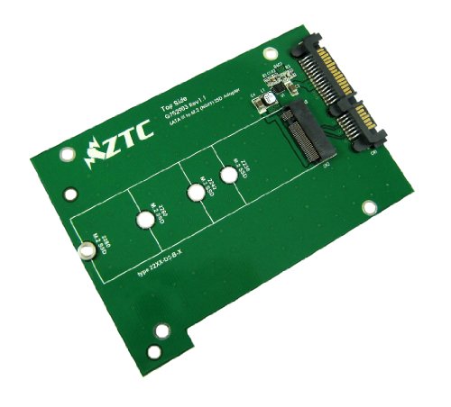 ZTC Thunder Board M.2 (NGFF) SSD to SATA III Board Adapter. Multi Size Fit with High Speed 6.0GB/s. Model ZTC-AD001