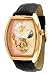 Adee Kaye #AK8024-MRG9 Men's Motif 3-D Sun Moon Partial Skeleton Automatic Watch