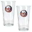 New York Islanders 2pc Pint Ale Glass Set - Primary Logo NHL Hockey
