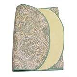Handmade Table Runner 36" Reversible Yellow/Green Paisley