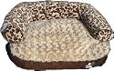 Leopard Print Sofa Style Pet Bed