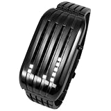 Tokyo Flash Men's Barcode Black Ion Plated Watch #BARCODE/IPB/WHT