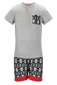 Limited Skull Print Short Pyjamas