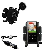 Samsung T10 Auto Windshield Holder with Car Charger - Uses Gomadic TipExchange
