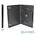 100 QUVIDO DVD H�llen Schwarz Single / 1 CD o. DVD / 14mm