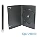 Produkt-Bild: 5 QUVIDO DVD H&uuml;llen Schwarz Single / 1 CD o. DVD / 14mm