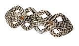 France Luxe Lattice Small Barrette - Opera Silver