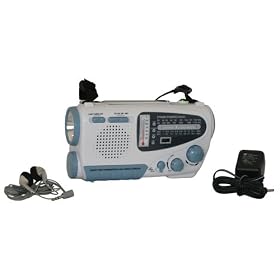Dynamo Powered Radio w Built in Flashlight by 