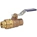 NIBCO NL95F0B Cast Bronze Ball Valve, Two-Piece, Lever Handle, 1-1/4" Female NPT Thread (FIPT) x Female NPT Thread (FIPT) Union End