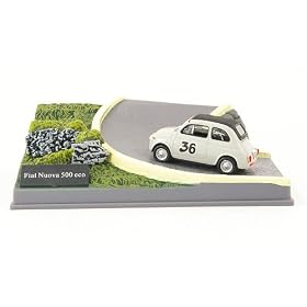 Fiat Nuova 500 Eco, No.36, Diorama, Model Car, Miniature d�j� mont�e, MCW-SC29 1:43