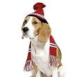 Karlie 16874 Strickmütze und - Schal für Hunde rot