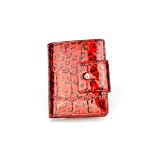 Portemonnaie en cuir femme, rouge Jaguar, Anthoni Crown