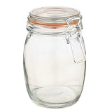 Kitchen Craft Home Made Deluxe Glass Preserving Jar, 1000ml (35oz)