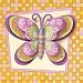 Paint By Number 3D Watercolor Kit 9X9-Funky Butterfly