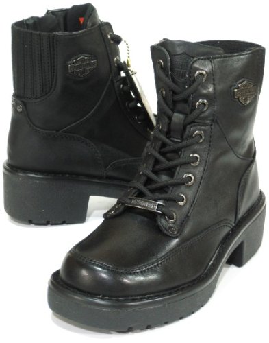 41TcNnCdiYL Harley Davidson Marla Casual Biker Boots Womens 8.5   Black