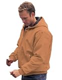 Timberline Cotton Canvas Hooded Work Jacket with Quilted Lining