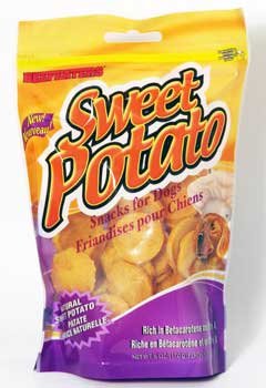 More image 2PK Sweet Potato Disc Shape Package 6 Oz (Catalog Category: Dog / Dog Treats)