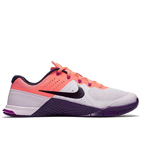 Nike Womens Metcon 2 Shoes Bleached Lilac/Bright Mango 500 Size 9.5