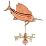 Copper Sailfish Weathervane - Polished Finish