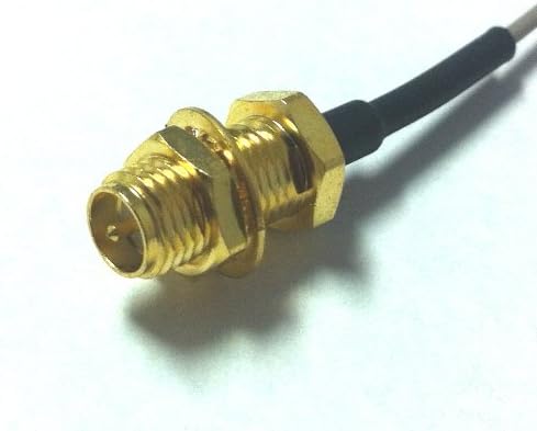 Pack of 5 U.fl to SMA Female Jack Bulkhead Reverse Polarity Pigtail 6Ghz High Frequency WIFI Cable, 12-inch Long