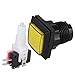 BQLZR Yellow and Black 33 x 33mm Square Shape LED Illuminated Push Button Large Machinery 12V Switch Pack of 5
