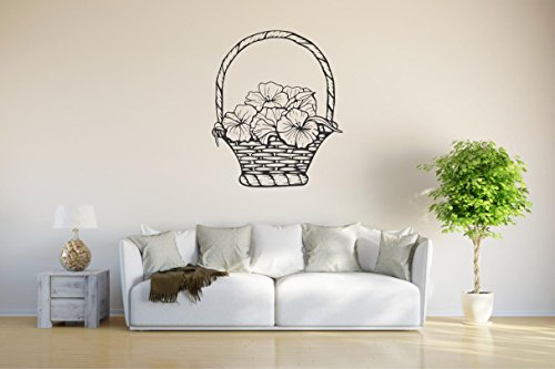 Imagen principal de Etiqueta de la pared d84 cesta de la flor bonita 40x33 cm