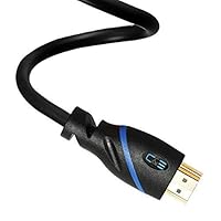 1.5ft (0.4M) High Speed HDMI Cable Male to Male with Ethernet Black (1.5 Feet/0.4 Meters) Supports 4K 30Hz, 3D, 1080p and Audio Return CNE74833