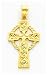 14k Diamond-cut Celtic Cross Pendant