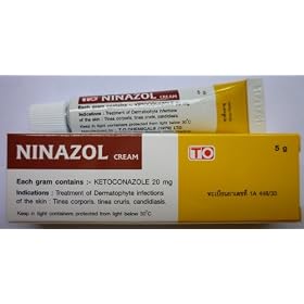 5g Ninazol Cream Ketoconazole 2% Anti Fungi and Yeasts At Skin