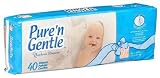 Pure 'n Gentle Ultra Diapers with Stretch Hook & Loop Closure System, Newborn Size, 240-Count Diapers)