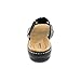 Clarks Leisa Plum Leather Slides Sandal