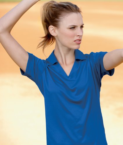 UltraClub Women's V-Neck Collar Pullover. 8407