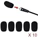 ANiceSeller 10 x 5 Pack Small Mic Microphone Windscreen Soft Foam Mic Cover Sponge Skin