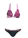 Reebok 2-piece Grape & Brown Paisley w/ Sequins Medium