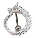 Dramatic Dragon Tail Steel Belly Ring Curved Barbell