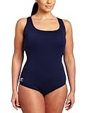Speedo Aquatic Endurance Polyester Plus Size Vanquisher Moderate Ultraback Swimsuit Navy 20