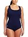 Speedo Aquatic Endurance+ Polyester Plus Size Vanquisher Moderate Ultraback Swimsuit, Navy, 20