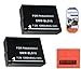 Pack of 2 DMW-BLD10 Batteries for Panasonic Lumix DMC-GX1 DMC-GF2K DMC-G3K Digital Camera + More!!