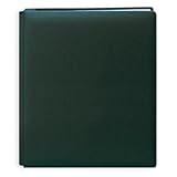 Pioneer Family Treasures Deluxe Fabric Postbound Album, 12 inch by 15 inch, Hunter Green