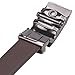 Fanshimite Men's Leather Belt Sliding Buckle Ratchet Belt -Black/Brown（A06/08/10）